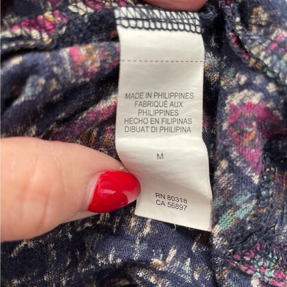 Lucky Brand Boho Midi Dress Women’s Medium Sleeveless V‑Neck Festival Capsule - Picture 5 of 6